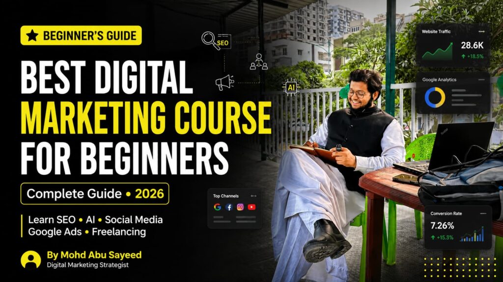 BEST DIGITAL MARKETING COURSE FOR BEGINNERS By Mohd Abu Sayeed